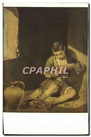 Imagen del vendedor de Carte Postale Semi Moderne Fantaisie Enfant Peinture espagnole Bartolome Estaban Murillo Le jeune mendiant a la venta por CPAPHIL