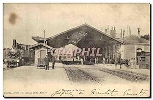 Carte Postale Ancienne Mezidon La Gare TOP