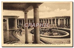 Seller image for Carte Postale Ancienne Deauville Plage Fleurie vue Sur L'Atrium for sale by CPAPHIL