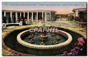 Seller image for Carte Postale Ancienne Deauville Plage Fleurie Intrieur des Nouveoux Bains L'atrium for sale by CPAPHIL