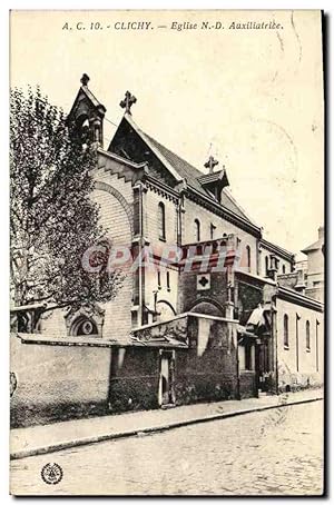 Bild des Verkufers fr Carte Postale Ancienne Clichy Eglise N D Auxiliatrice zum Verkauf von CPAPHIL