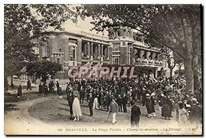 Image du vendeur pour Carte Postale Ancienne Deauville La Plage Fleurie Champ de Courses Le pesage Hippisme Chevaux mis en vente par CPAPHIL