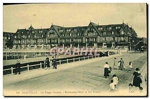 Image du vendeur pour Carte Postale Ancienne Deauville Le Casino et Normandy Htel et les tennis mis en vente par CPAPHIL