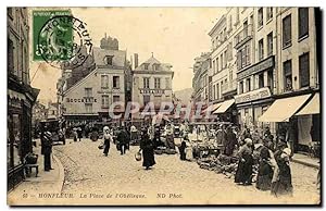 Carte Postale Ancienne Honfleur La Place de l'Obelisque