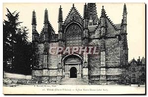 Carte Postale Ancienne Vitre Eglise Notre Dame Cote Sud