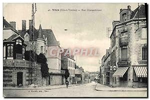 Carte Postale Ancienne Vitre Rue Châteaubriant