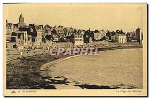 Carte Postale Ancienne St Servan La Plage des Sablons