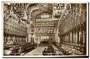 Seller image for Carte Postale Ancienne Choir Est Windsor Castle St George's chapel for sale by CPAPHIL