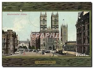 Bild des Verkufers fr Carte Postale Ancienne London La Cathdrale Westminster Abbey zum Verkauf von CPAPHIL