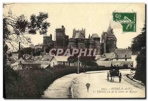 Bild des Verkufers fr Carte Postale Ancienne Vitre Le Chteau Vu de la Route de Rennes zum Verkauf von CPAPHIL