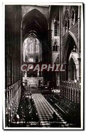 Carte Postale Ancienne The Choir Looking East Westminster Abbey London