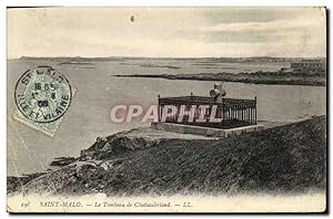 Carte Postale Ancienne Saint Malo Le Tombeau de Châteaubriand