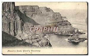 Seller image for Carte Postale Ancienne Pleaskin head Giant's Causeway for sale by CPAPHIL