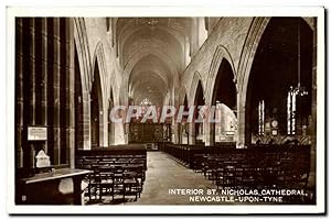 Carte Postale Ancienne Interior St Nicholas Cathderal Newcastle Upon Tyne