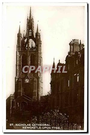 Carte Postale Ancienne St Nicholas Cathderal Newcastle Upon Tyne