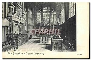 Carte Postale Ancienne The Beauchamp Chapel Warwick