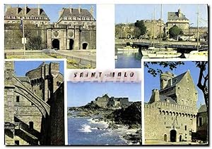 Bild des Verkufers fr Carte Postale Moderne Saint Malo Cite Corsaire Porte St Vincent Chteau Tour de Quic en Groigne Fort national Donjon zum Verkauf von CPAPHIL