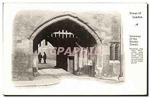 Seller image for Carte Postale Ancienne London Tower of London Gateway of the bloody tower for sale by CPAPHIL