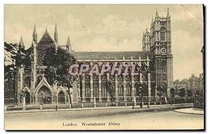 Bild des Verkufers fr Carte Postale Ancienne London Westminster Abbey zum Verkauf von CPAPHIL