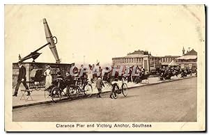 Carte Postale Ancienne Clarence Pier and Victory Anchor Southsea