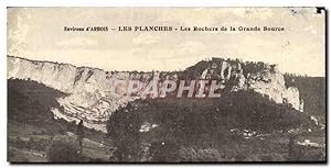 Seller image for Carte Postale Ancienne Environs d'Arbois Les Planches Les Rochers de la Grande Source for sale by CPAPHIL