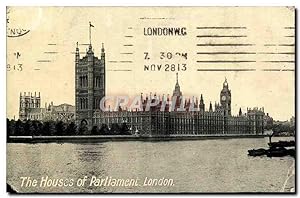 Bild des Verkufers fr Carte Postale Ancienne London The Houses Of Parliament zum Verkauf von CPAPHIL