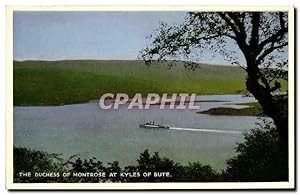 Bild des Verkufers fr Carte Postale Ancienne The Duchess Of Montrose At Kyles Of Bute zum Verkauf von CPAPHIL