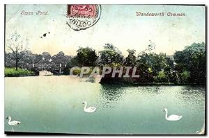 Imagen del vendedor de Carte Postale Ancienne Swan Pond Wandsworth Common a la venta por CPAPHIL