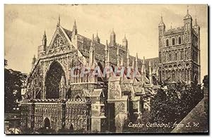 Bild des Verkufers fr Carte Postale Ancienne Exeter Cathedral from S W zum Verkauf von CPAPHIL