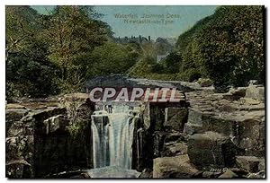 Carte Postale Ancienne Waterfall Jesmond Dene Newcastle on Tyne