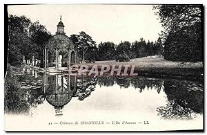 Bild des Verkufers fr Carte Postale Ancienne Chantilly L'le D'Amour Chteau zum Verkauf von CPAPHIL