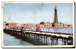 Seller image for Carte Postale Ancienne North Pier and Promenade Blackpool for sale by CPAPHIL