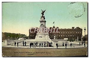 Seller image for Carte Postale Ancienne London Buckingham Palace Queen Victoria Memorial for sale by CPAPHIL