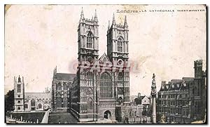 Imagen del vendedor de Carte Postale Ancienne London Westminster La Cathdrale West a la venta por CPAPHIL