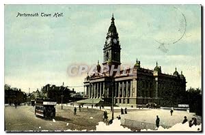 Carte Postale Ancienne Portsmouth Town Hall