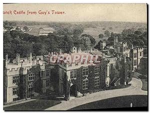 Carte Postale Ancienne Warwick Castle From Guy's Tower