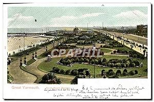 Carte Postale Ancienne Great Yarmouth South Beach Gardens