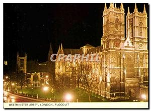 Bild des Verkufers fr Carte Postale Moderne Westminster Abbey London Floodlit zum Verkauf von CPAPHIL
