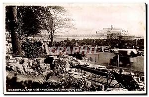 Bild des Verkufers fr Carte Postale Ancienne Waterfall and Pier Pavilion Southend On Sea zum Verkauf von CPAPHIL