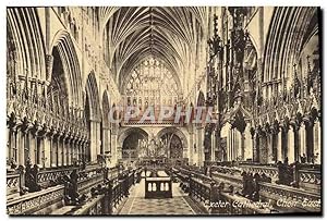 Bild des Verkufers fr Carte Postale Ancienne Exeter Cathedral Choir East zum Verkauf von CPAPHIL