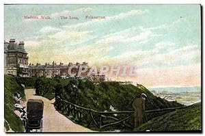 Carte Postale Ancienne Madeira Walk The Leas Folkestone