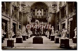 Carte Postale Ancienne Interior Art Galleries Glasgow