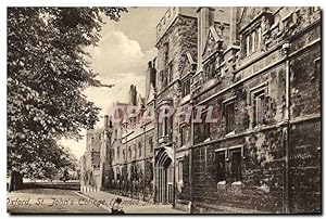 Carte Postale Ancienne Oxford St John's College