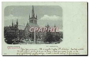 Carte Postale Ancienne Great Yarmouth Parish Church
