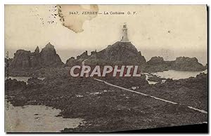 Carte Postale Ancienne Jersey La Corbiere Phare