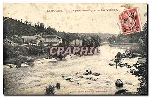 Carte Postale Ancienne Limoges vue Panoramique La Vienne