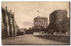 Carte Postale Ancienne Windsor Castle Round Tower etc