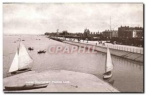 Carte Postale Ancienne Southport Marine Lake