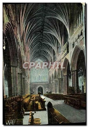 Bild des Verkufers fr Carte Postale Ancienne Exeter Cathedral zum Verkauf von CPAPHIL