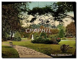 Carte Postale Ancienne Public Gardens Halifax